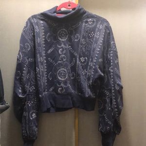 Free people turtleneck semi crop